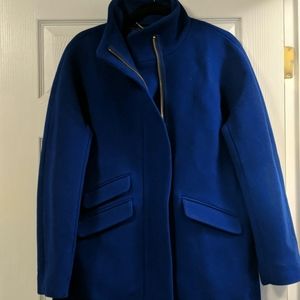 NWT J. Crew Cocoon Coat Blue Size 10 MSRP $350